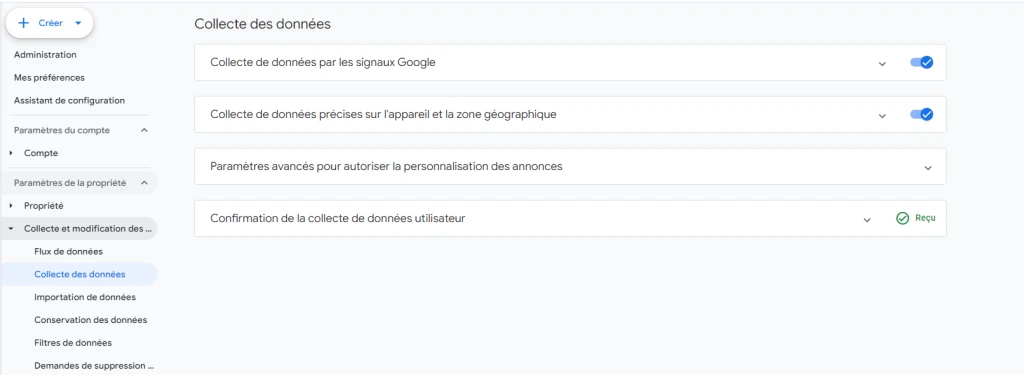 User data management interface