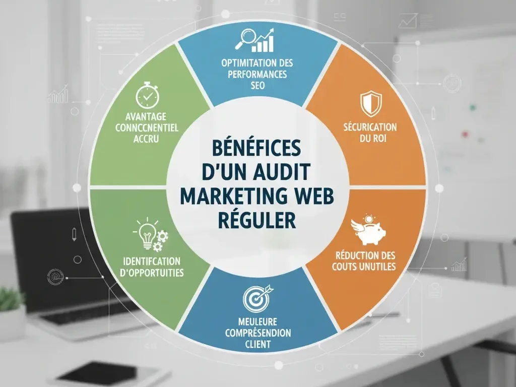 Schéma des bénéfices d'audit marketing web