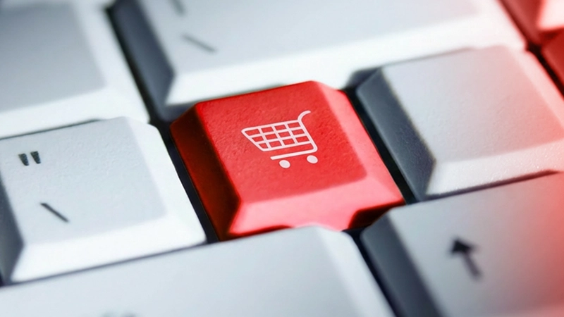 A keyboard with a dedicated add-to-cart button
