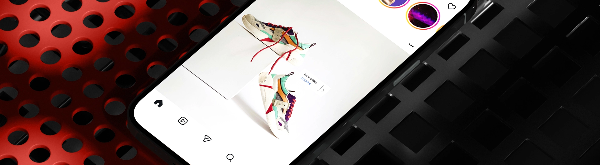 Instagram feed on mobile